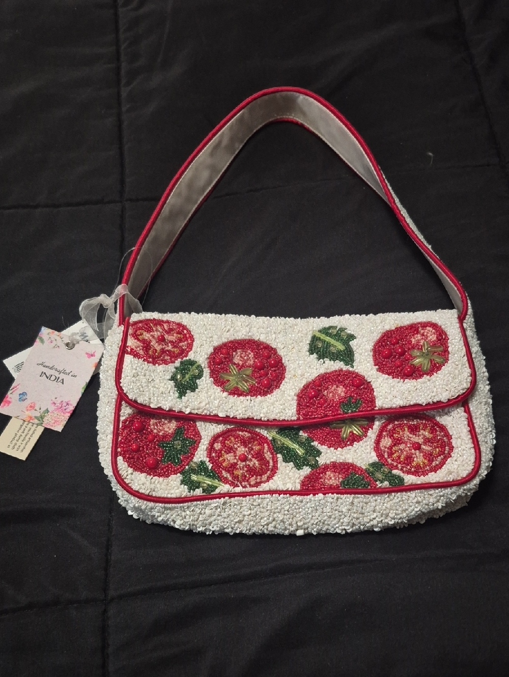 VIRAL BEADED TOMATO BAG